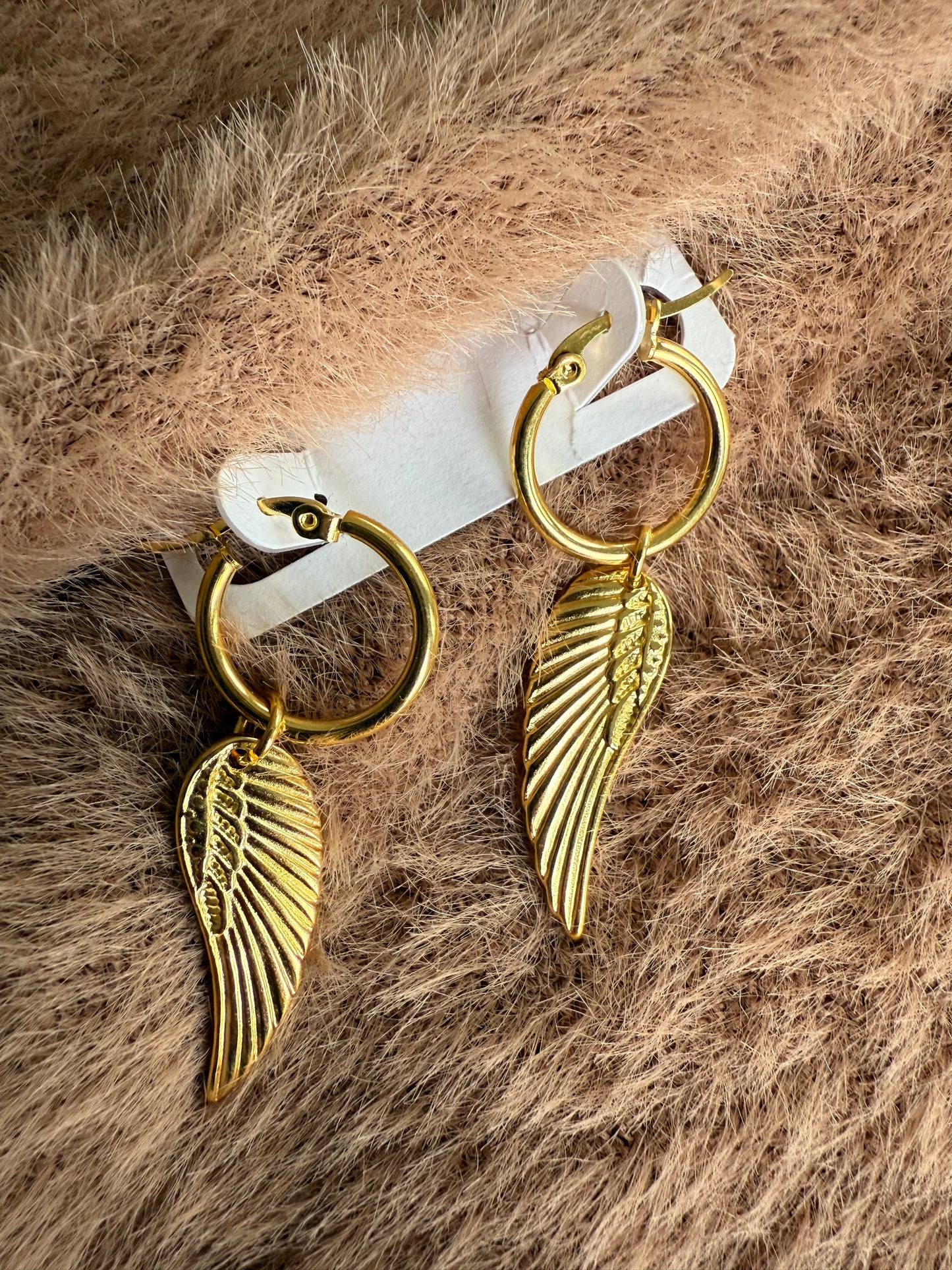 Angel wing earrings