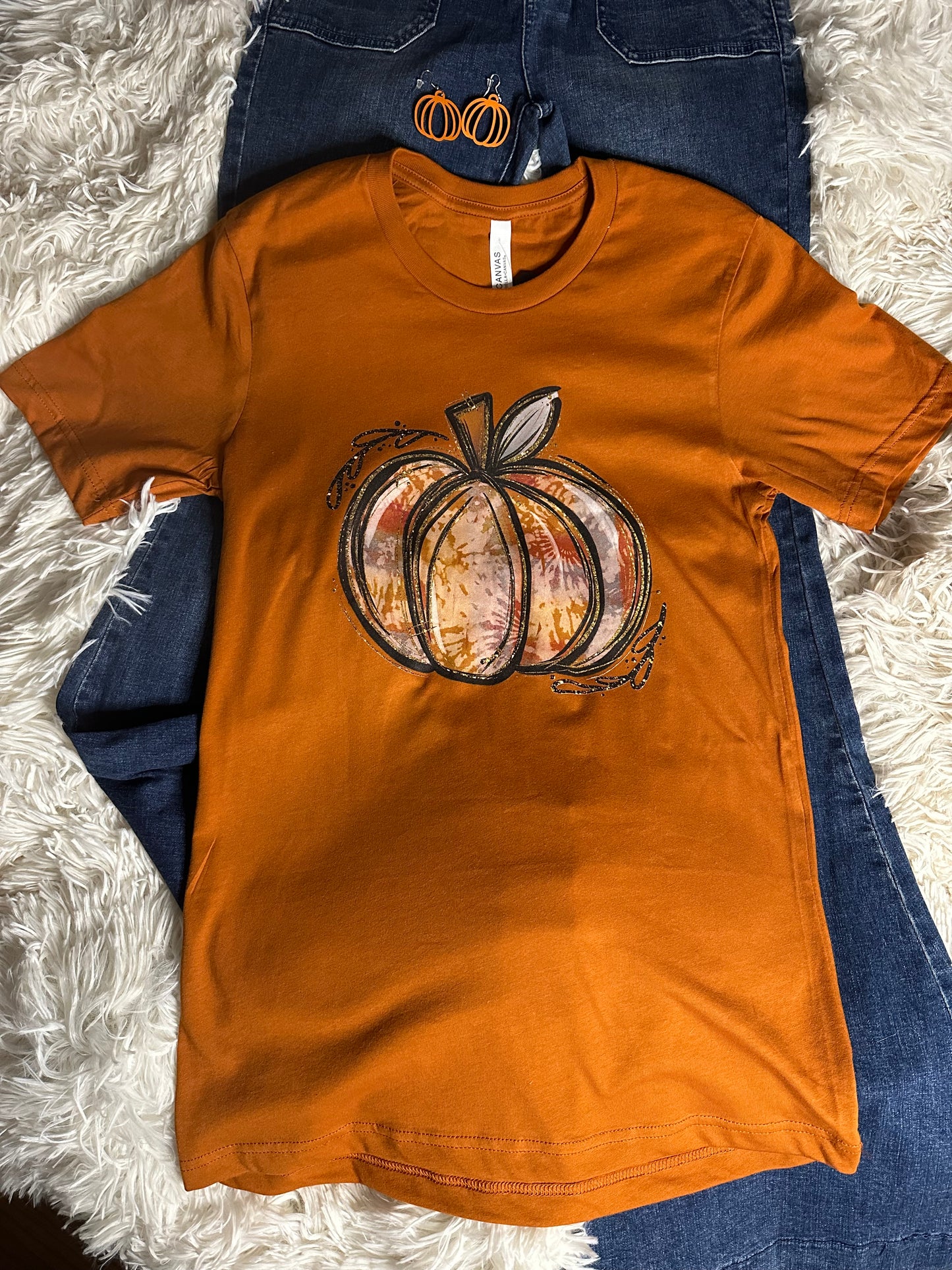 Tye Dye Pumpkin Tee