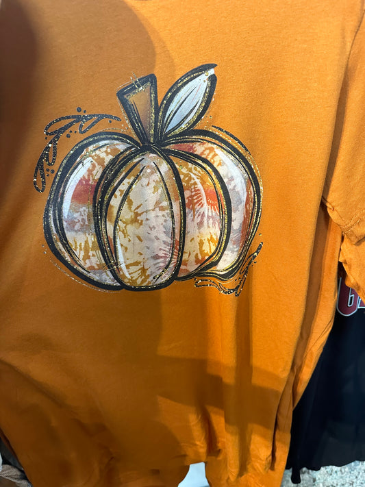 Tye Dye Pumpkin Tee