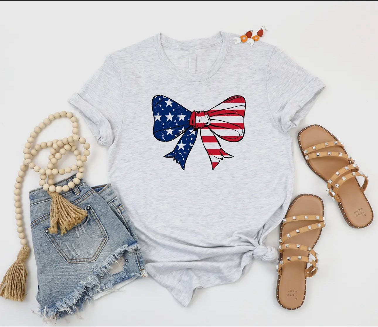 Flag Bow t shirt