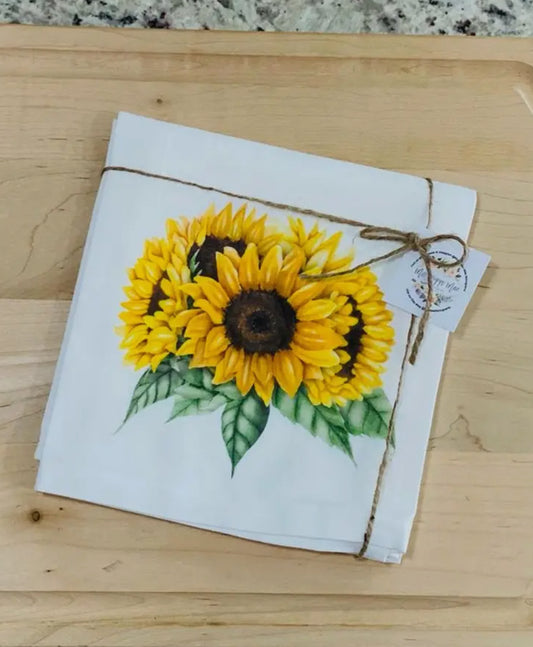 Sunflower Tea Towel