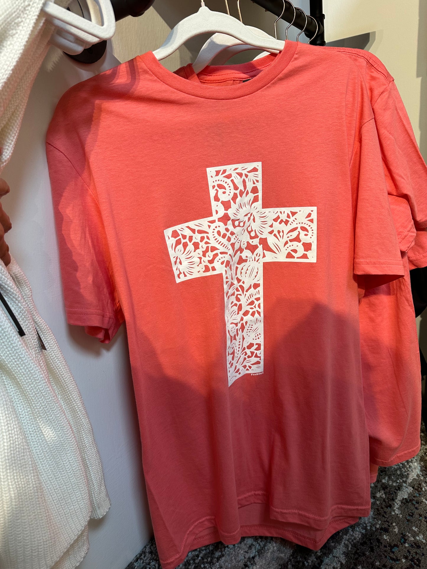 Coral Cross T shirt