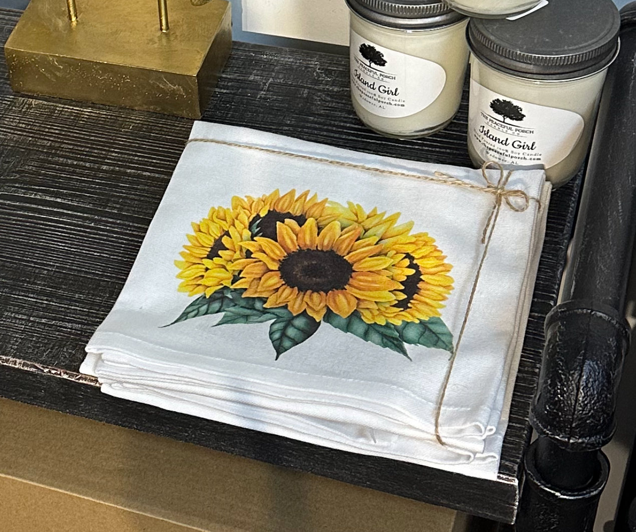 Sunflower Tea Towel