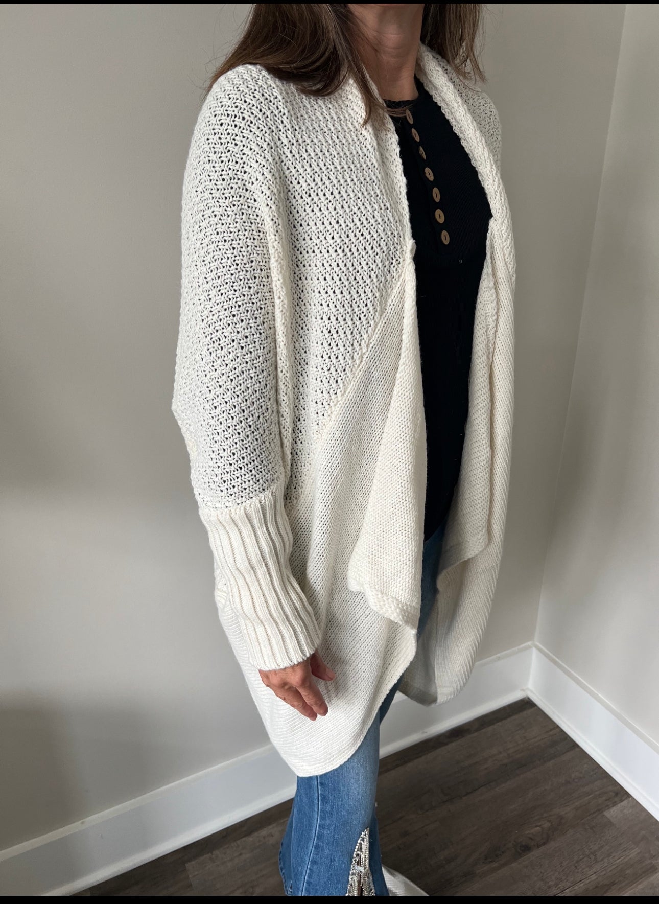 Batwing knit sweater Cardigan