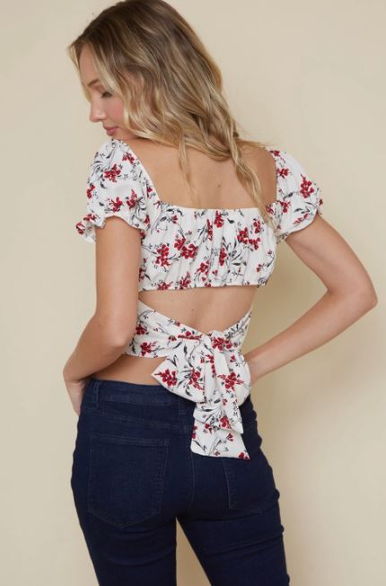 Ivory Rose Crop Top