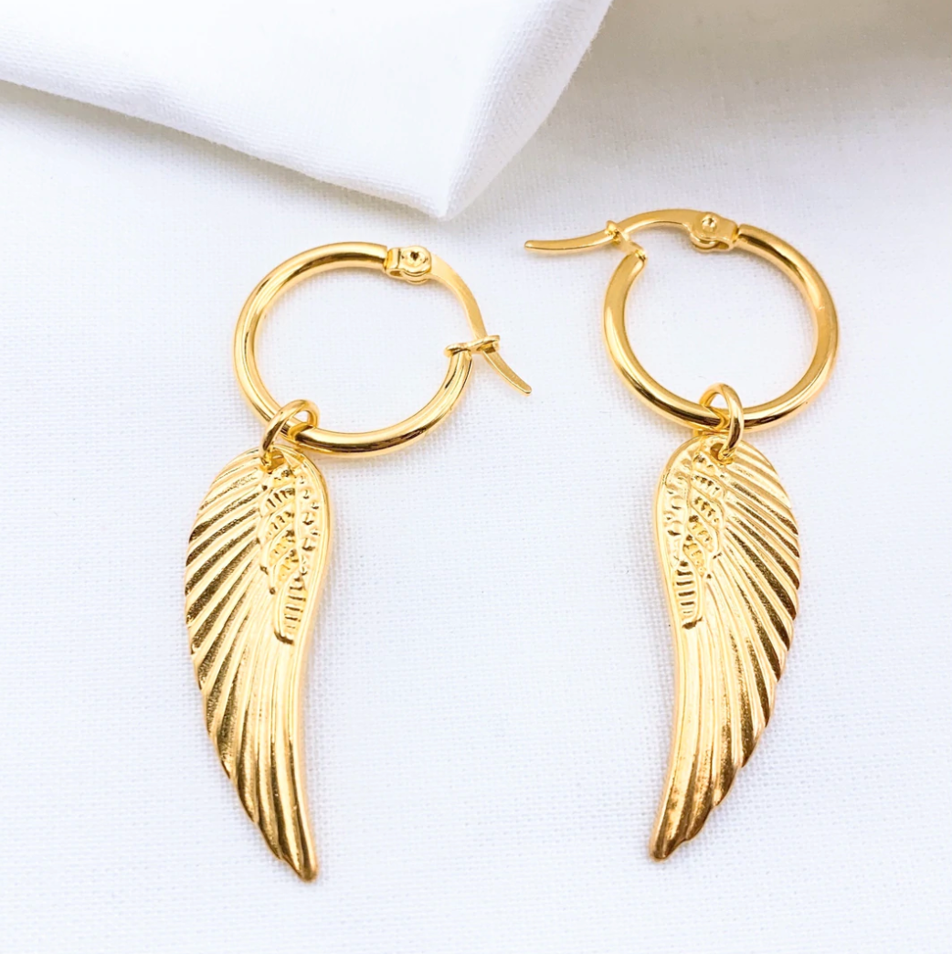 Angel wing earrings