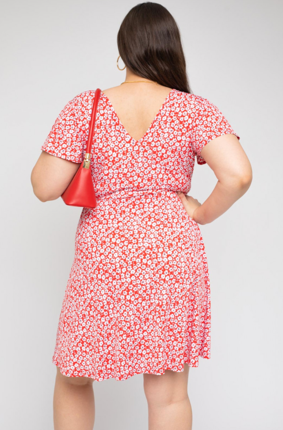 Red floral Poppy Dress