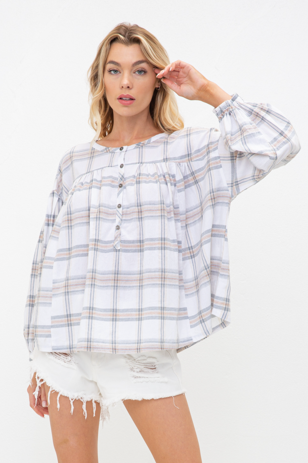 Madi Plaid blouse