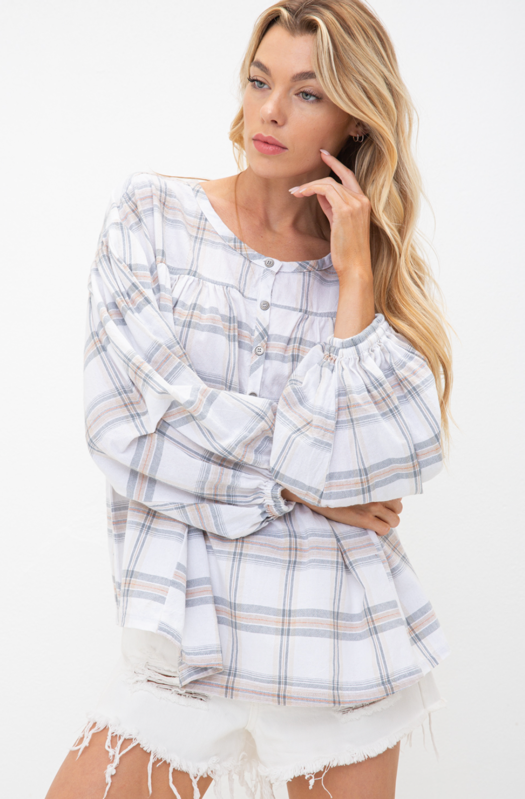 Madi Plaid blouse